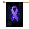 Stomach Cancer Awareness Flag Periwinkle Ribbon Flag | Teecentury.com