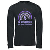 Stomach Cancer Awareness In November We Wear Periwinkle Rainbow Shirt & Hoodie | teecentury