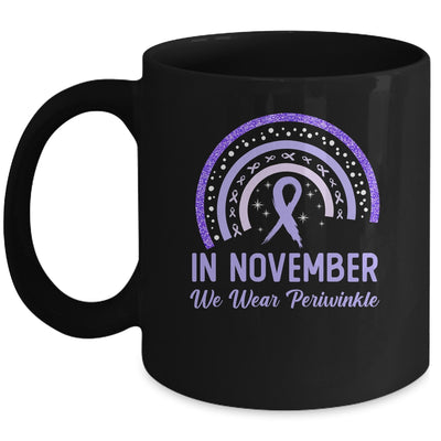 Stomach Cancer Awareness In November We Wear Periwinkle Rainbow Mug | teecentury