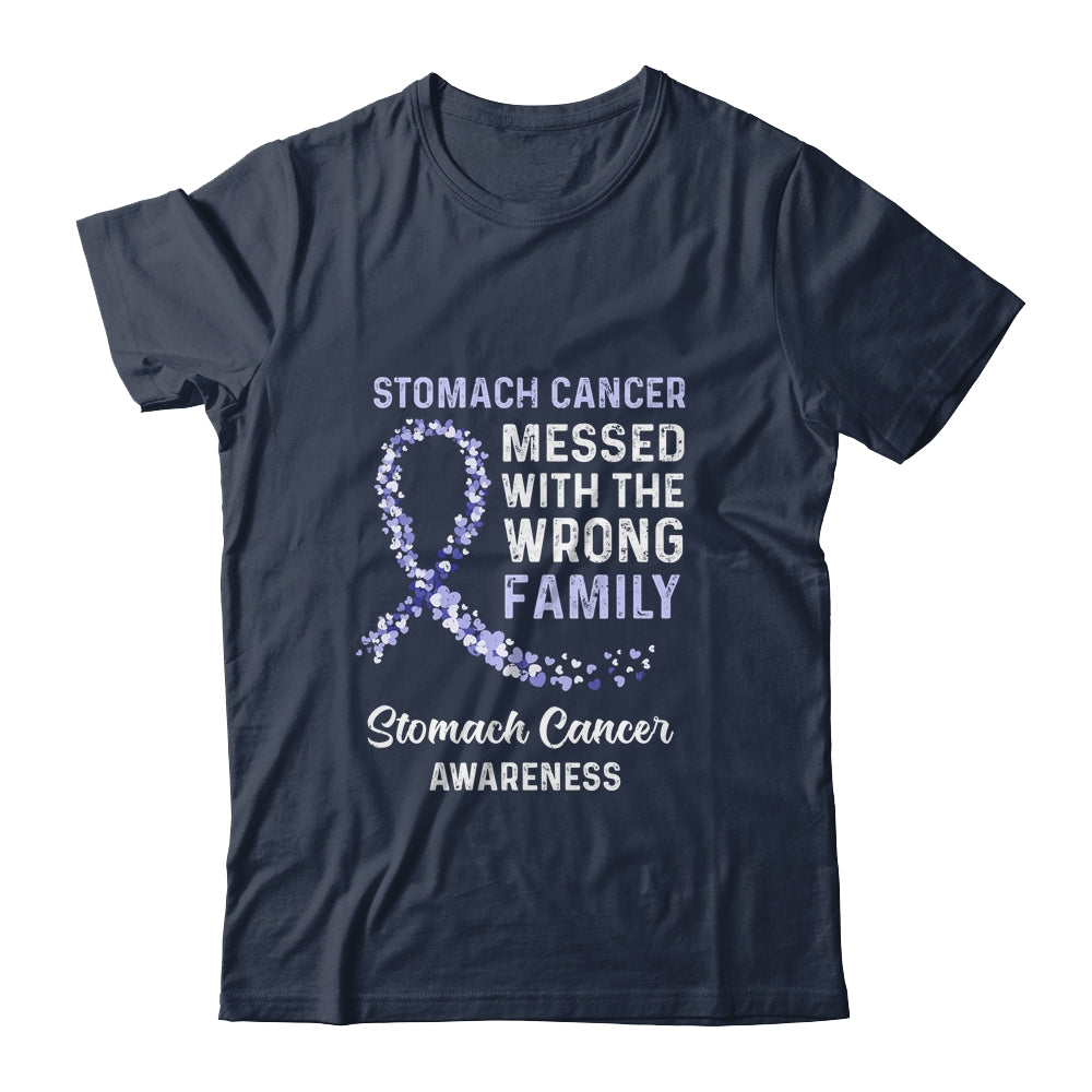 Stomach Cancer Awareness Messed With The Wrong Family Support T-Shirt & Hoodie | Teecentury.com