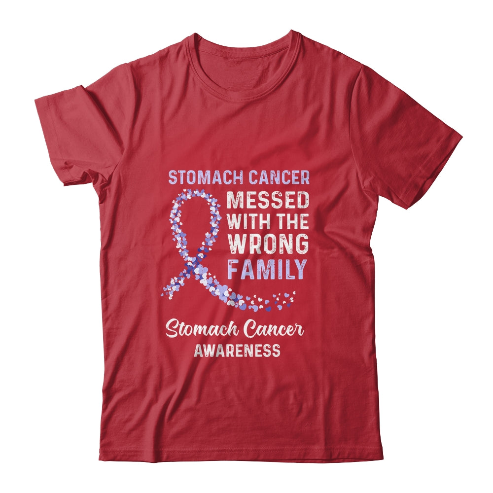 Stomach Cancer Awareness Messed With The Wrong Family Support T-Shirt & Hoodie | Teecentury.com