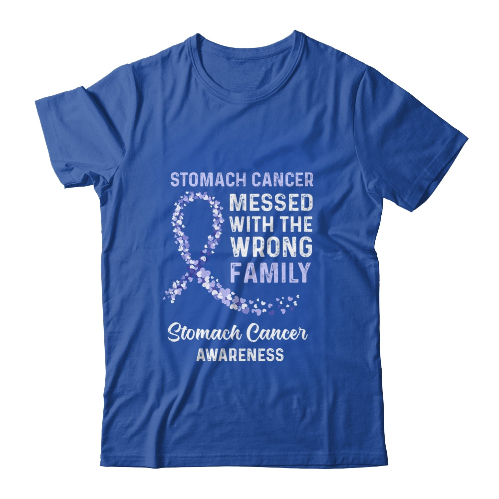 Stomach Cancer Awareness Messed With The Wrong Family Support T-Shirt & Hoodie | Teecentury.com