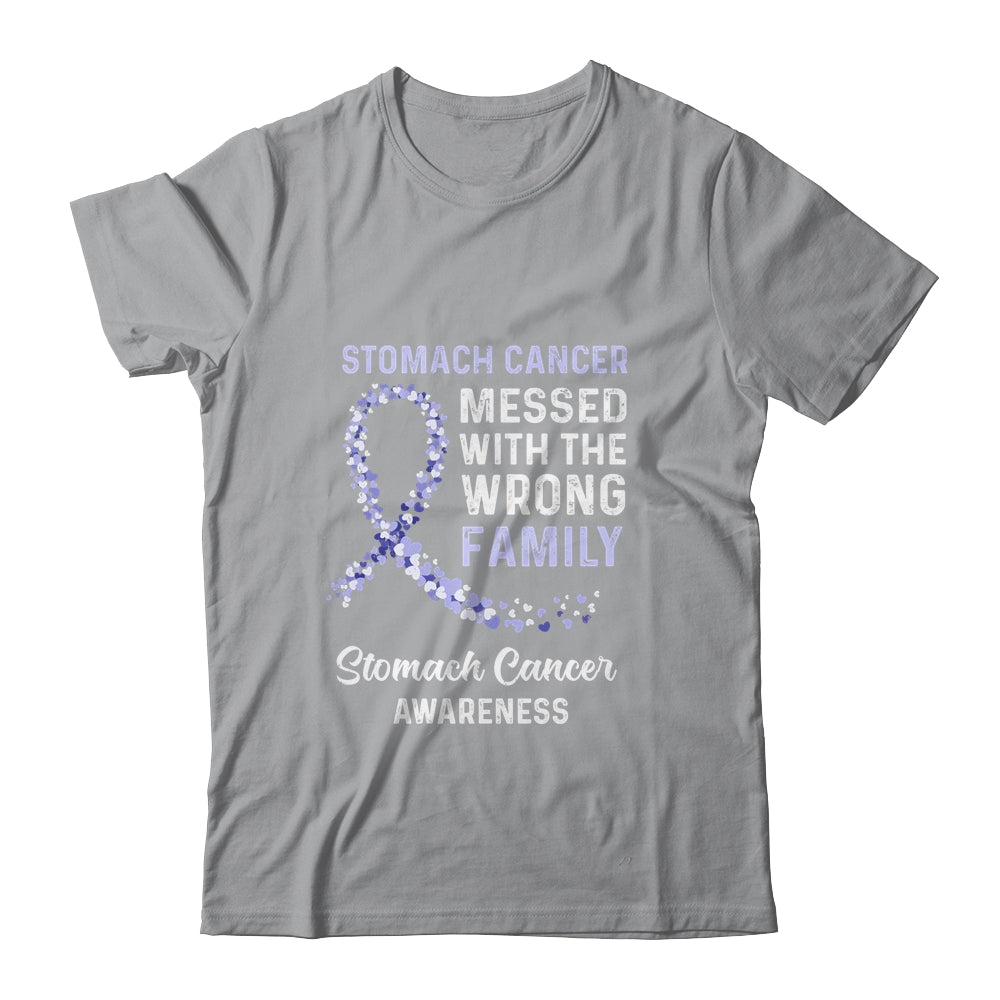 Stomach Cancer Awareness Messed With The Wrong Family Support T-Shirt & Hoodie | Teecentury.com