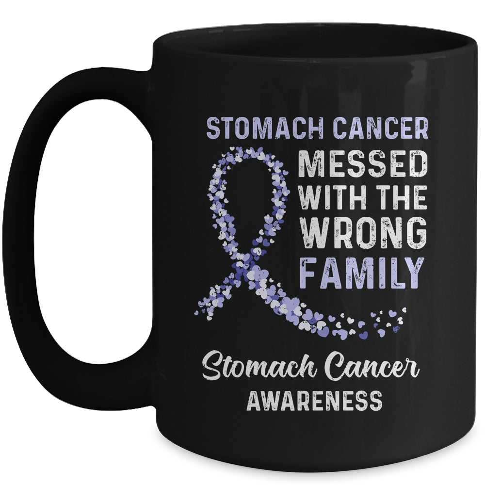 Stomach Cancer Awareness Messed With The Wrong Family Support Mug Coffee Mug | Teecentury.com