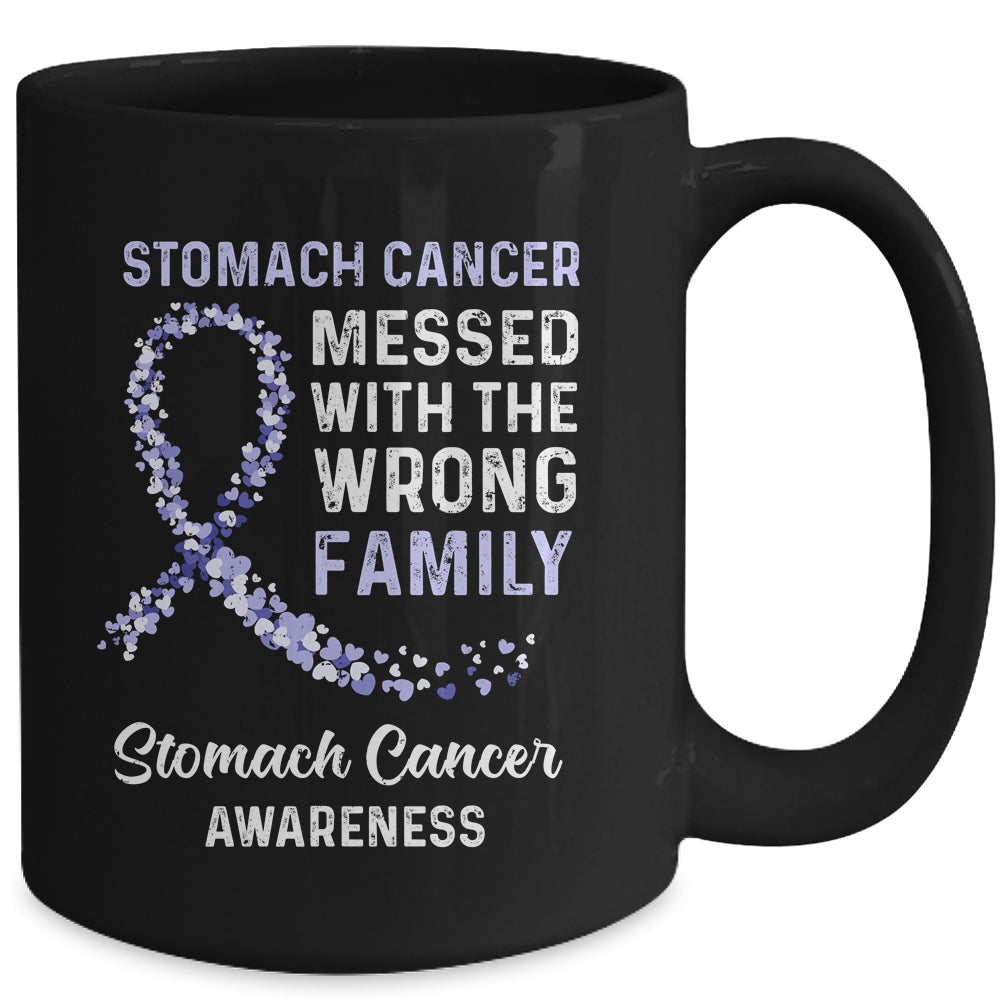 Stomach Cancer Awareness Messed With The Wrong Family Support Mug Coffee Mug | Teecentury.com