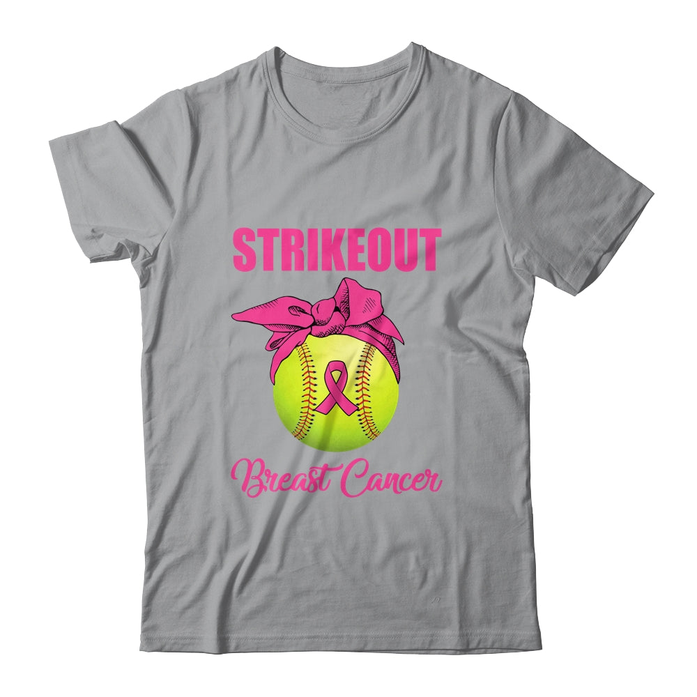 Strike Out Breast Cancer Awareness Softball Fighters T-Shirt & Tank Top | Teecentury.com