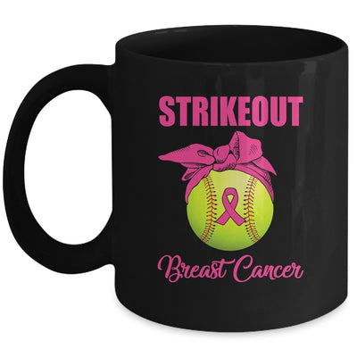 Strike Out Breast Cancer Awareness Softball Fighters Mug Coffee Mug | Teecentury.com