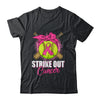 Strike Out Breast Cancer Awareness Softball Pink Ribbon Shirt & Hoodie | teecentury