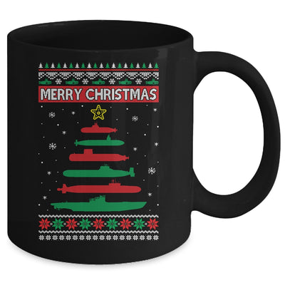 Submarine Military Tree Funny Christmas Ugly Xmas Mug Coffee Mug | Teecentury.com