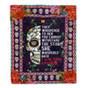 Sugar Candy Skull I Am The Storm Blanket Mexican Mexico Girls Women Birthday Christmas Fleece Blanket Blanket | Teecentury.com