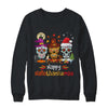 Sugar Skull Hallothanksmas Halloween Thanksgiving Christmas Shirt & Sweatshirt | teecentury