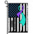 Suicide Prevention Awareness America Flag Teal And Purple Ribbon Flag | Teecentury.com