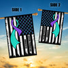 Suicide Prevention Awareness America Flag Teal And Purple Ribbon Flag | Teecentury.com
