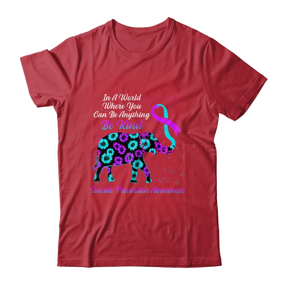 Suicide Prevention Awareness Sunflower Elephant Be Kind T-Shirt & Hoodie | Teecentury.com