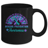 Suicide Prevention In September We Wear Teal And Purple Groovy Mug | teecentury