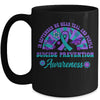 Suicide Prevention In September We Wear Teal And Purple Groovy Mug | teecentury