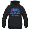 Suicide Prevention In September We Wear Teal And Purple Groovy Shirt & Hoodie | teecentury