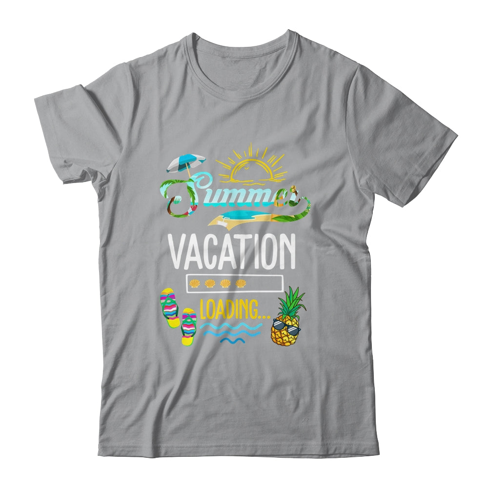 Summer Vacation Loading Last Day Of School Teacher Womens Shirt & Tank Top | teecentury