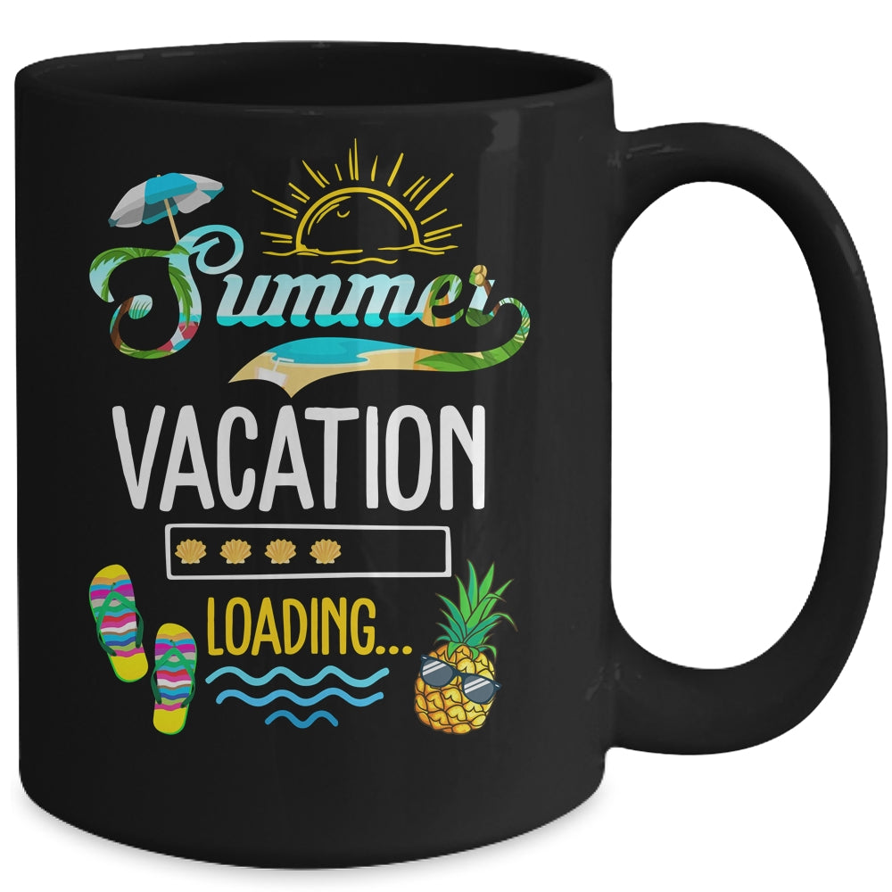 Summer Vacation Loading Last Day Of School Teacher Womens Mug | teecentury