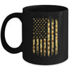 Sunflower American Flag Funny Graphic Summer Vacation Mug Coffee Mug | Teecentury.com