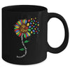 Sunflower Autism Awareness Be Kind Puzzle Mom Support Kids Mug | teecentury