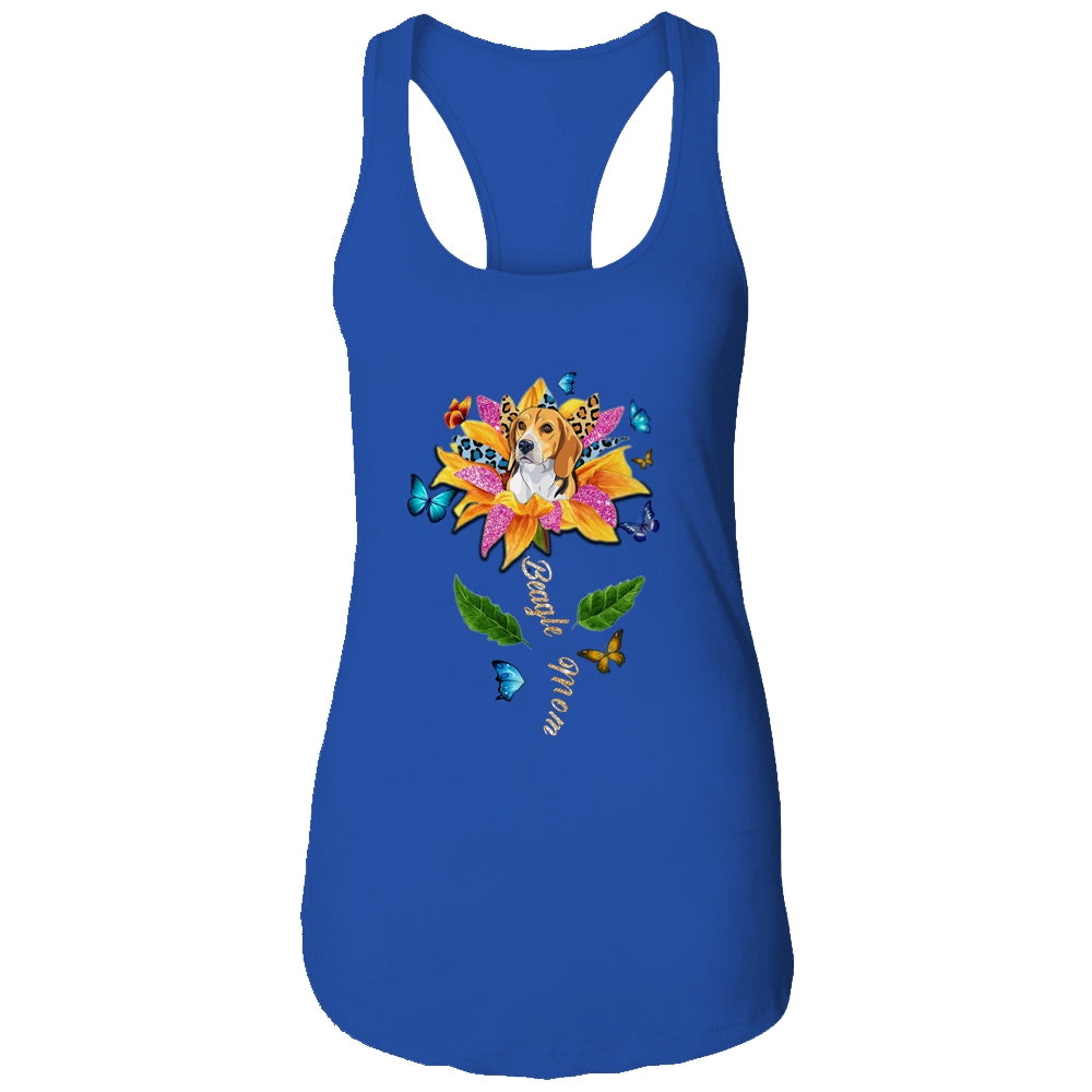 Sunflower Beagle Mom Dog Lover Mothers Day T-Shirt & Tank Top | Teecentury.com