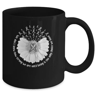 Sunflower Brain Cancer Awareness Grey Ribbon In May Mug | teecentury