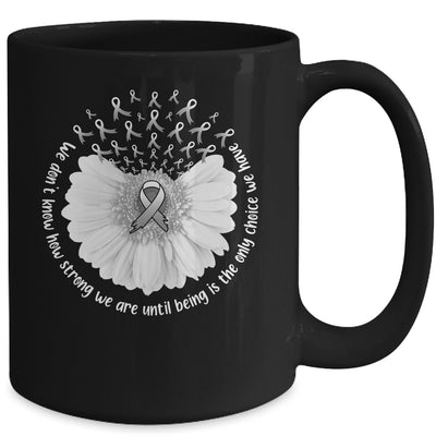 Sunflower Brain Cancer Awareness Grey Ribbon In May Mug | teecentury