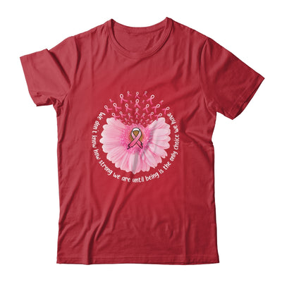 Sunflower Breast Cancer Awareness Pink Ribbon In October Shirt & Tank Top | teecentury