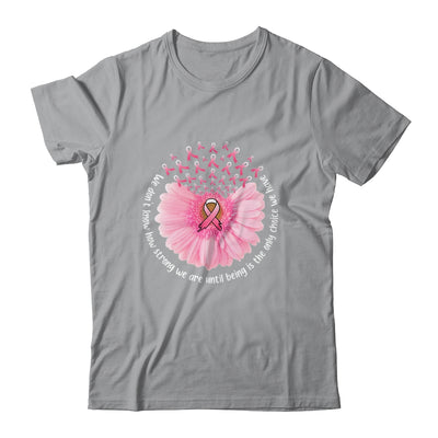 Sunflower Breast Cancer Awareness Pink Ribbon In October Shirt & Tank Top | teecentury