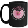 Sunflower Breast Cancer Awareness Pink Ribbon In October Mug | teecentury