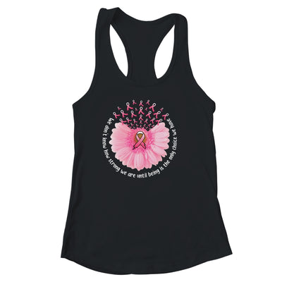 Sunflower Breast Cancer Awareness Pink Ribbon In October Shirt & Tank Top | teecentury