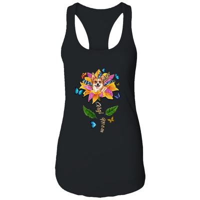 Sunflower Corgi Mom Dog Lover Mothers Day T-Shirt & Tank Top | Teecentury.com