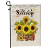 Sunflower Fall Welcome Summer Holiday Farmhouse Yard Flag | Teecentury.com