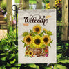 Sunflower Fall Welcome Summer Holiday Farmhouse Yard Flag | Teecentury.com