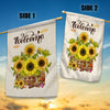 Sunflower Fall Welcome Summer Holiday Farmhouse Yard Flag | Teecentury.com