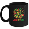 Sunflower Fist Juneteenth Black History African American Mug Coffee Mug | Teecentury.com