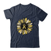 Sunflower Gold Childhood Cancer Awareness Women T-Shirt & Hoodie | Teecentury.com