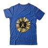 Sunflower Gold Childhood Cancer Awareness Women T-Shirt & Hoodie | Teecentury.com