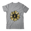 Sunflower Gold Childhood Cancer Awareness Women T-Shirt & Hoodie | Teecentury.com