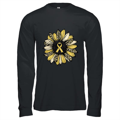 Sunflower Gold Childhood Cancer Awareness Women T-Shirt & Hoodie | Teecentury.com