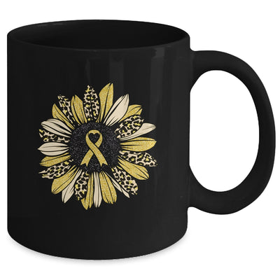 Sunflower Gold Childhood Cancer Awareness Women Mug Coffee Mug | Teecentury.com