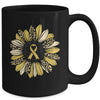 Sunflower Gold Childhood Cancer Awareness Women Mug Coffee Mug | Teecentury.com