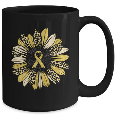 Sunflower Gold Childhood Cancer Awareness Women Mug Coffee Mug | Teecentury.com