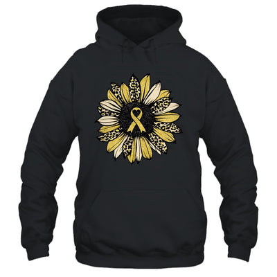 Sunflower Gold Childhood Cancer Awareness Women T-Shirt & Hoodie | Teecentury.com