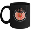 Sunflower Leukemia MS Awareness Orange Ribbon In September Mug | teecentury