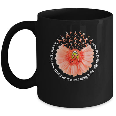 Sunflower Leukemia MS Awareness Orange Ribbon In September Mug | teecentury