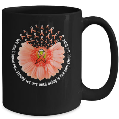 Sunflower Leukemia MS Awareness Orange Ribbon In September Mug | teecentury