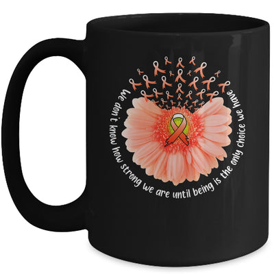 Sunflower Leukemia MS Awareness Orange Ribbon In September Mug | teecentury