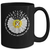 Sunflower Lung Cancer Awareness White Ribbon In November Mug | teecentury